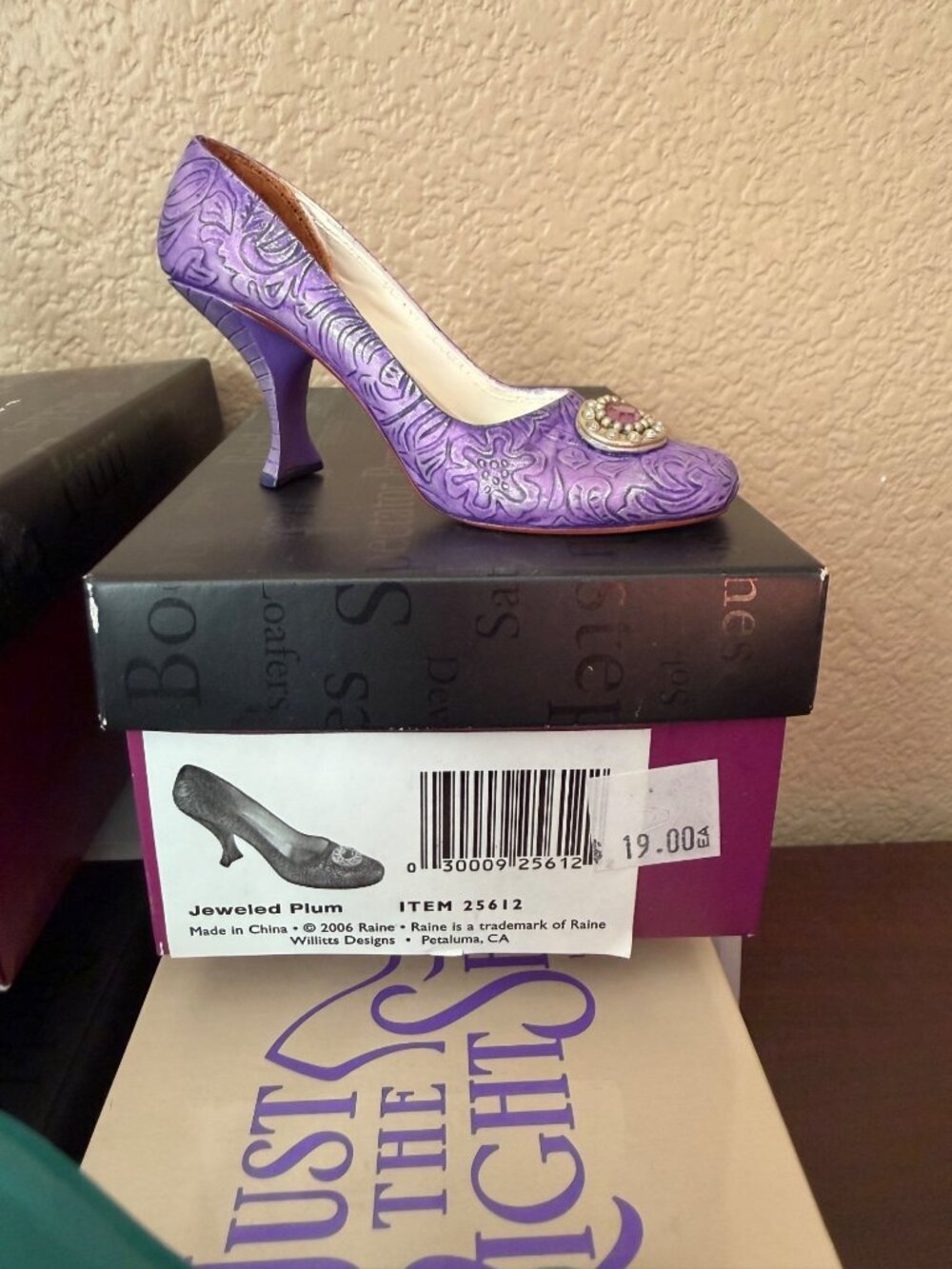 Just the Right Shoe Raine Miniature Shoe Figurines Lot of 4 Charmed Geometrika J - Picture 7 of 12